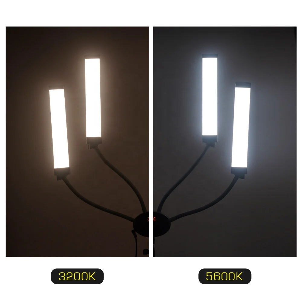 professional audio video &amp lighting four arms battery led video light 90W dimmable home use face beauty equipment (new)