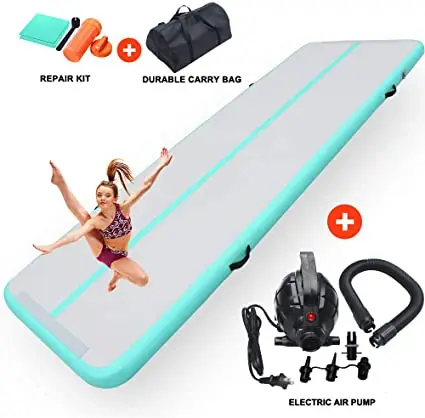 
Air Track 16.4ft Inflatable Gymnastics Tumbling Mat Electric Air Pump Cheerleading/Practice Gymnastics/Beach/Park/Home 