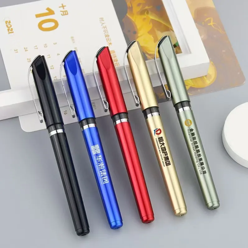 High quality OEM Boligrafo Promotion Wholesale Cheap Gel Pen Bullet Tip 0.5MM Plastic Gel Custom Logo Accepted