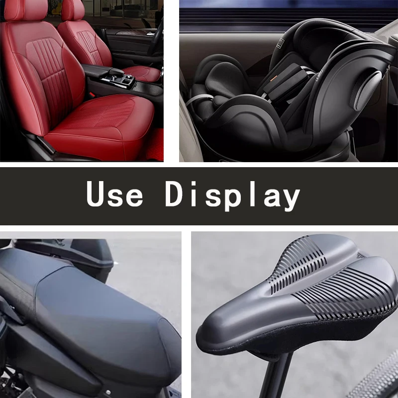YIXINLI Microfiber Suede Leather Ideal for Bicycle Saddles 14mm High Peel Strength Soft PU Faux Leather for Automotive Seats