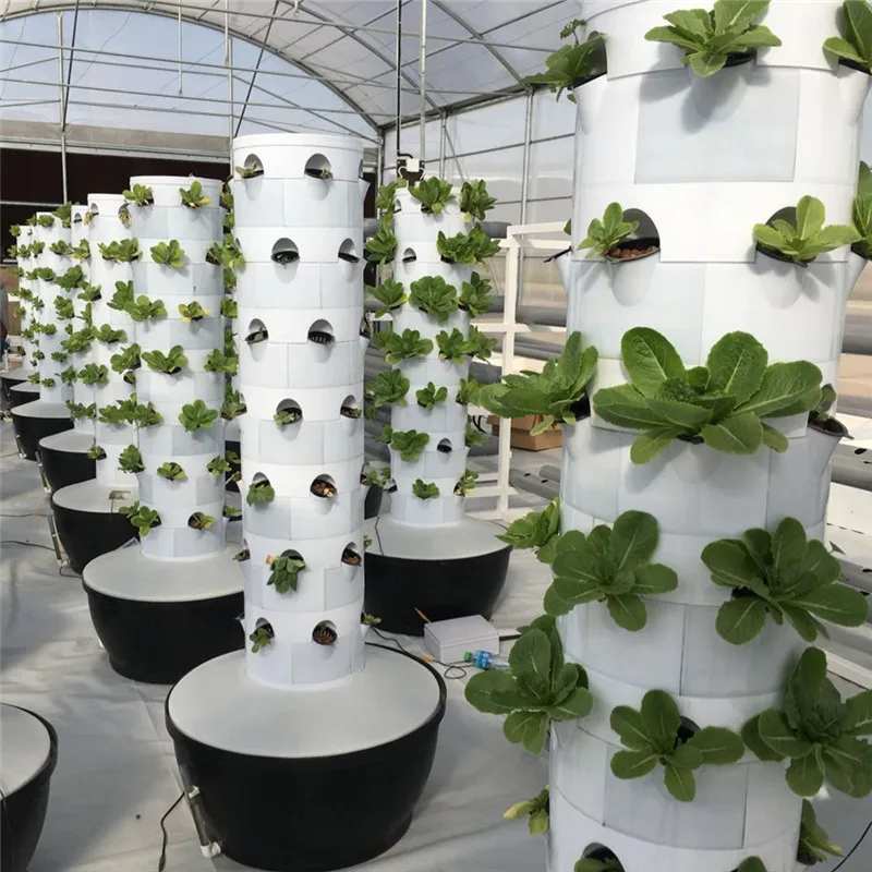 New design Garden vertical farming family use mini indoor hydroponic aeroponic growing tower for strawberry