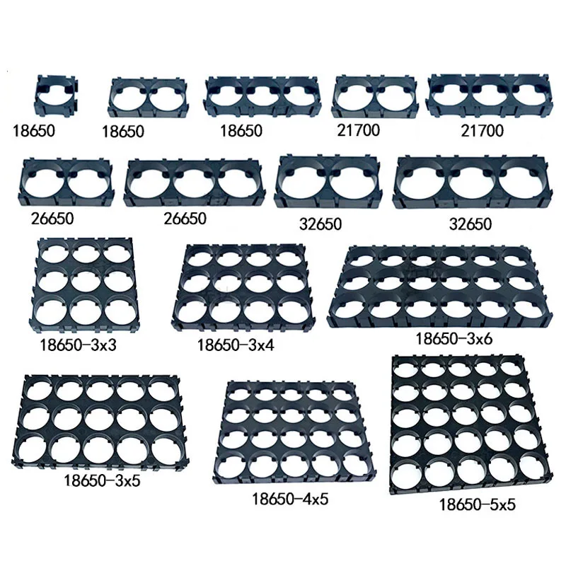 Fireproof 3.2V LiFePO4 Battery Pack Spacer Holder Bracket 18650 21700 32650 Battery Cell  Holder 18650 Battery Holder li-ion