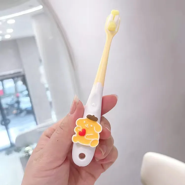 Kawaii Sanrioed Toothbrush Mymelody Kuromi Cinnamoroll Cartoon Student Adult Household Fine Hair Toothbrush Cleaning Toothguard