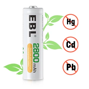  EBL Hot Selling Large Capacity 1.2V Rechargeable Nimh Battery Aa 2800Mah For Game