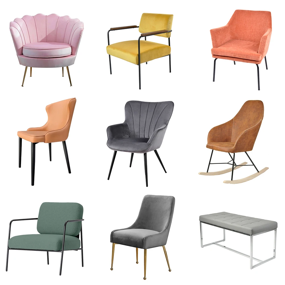 Nordic Velvet Set Modern Luxury Outdoor Restaurant Furniture Modern Dining Hotel Living Room Chairs Chaise For Events Reception