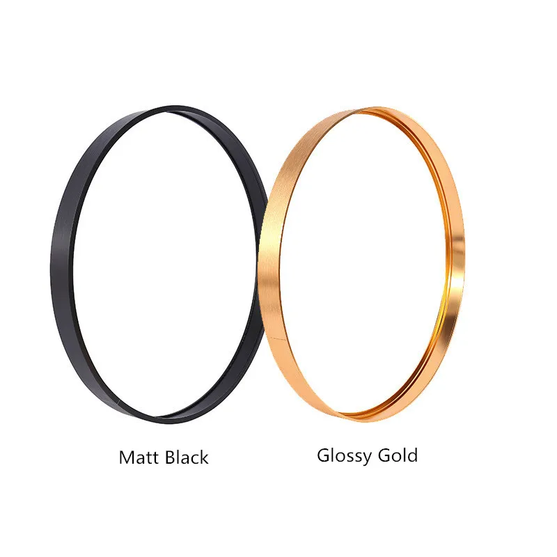 Glossy Anodized Brushed Gold/Black/Silver Round Aluminum Profile Aluminum Profile for Led Mirror Frame