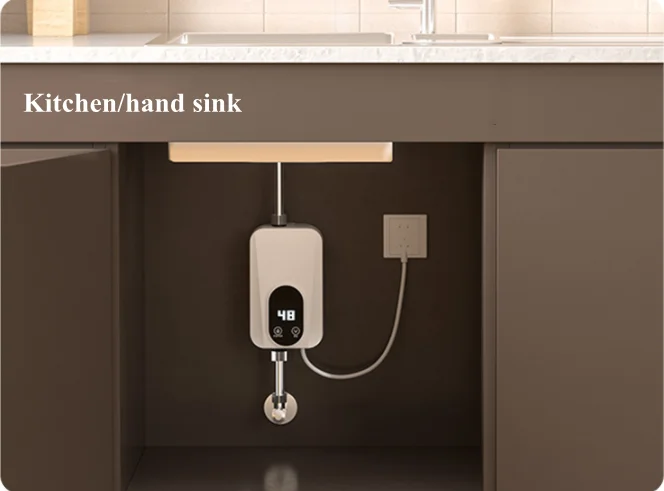 hot selling Mini  new arrival 220v geyser bathroom shower advanced technology electric instant tankless hot water heater