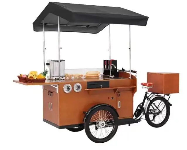 The latest best-selling coffee truck in 2024, hot dog truck, electric assisted tricycle
