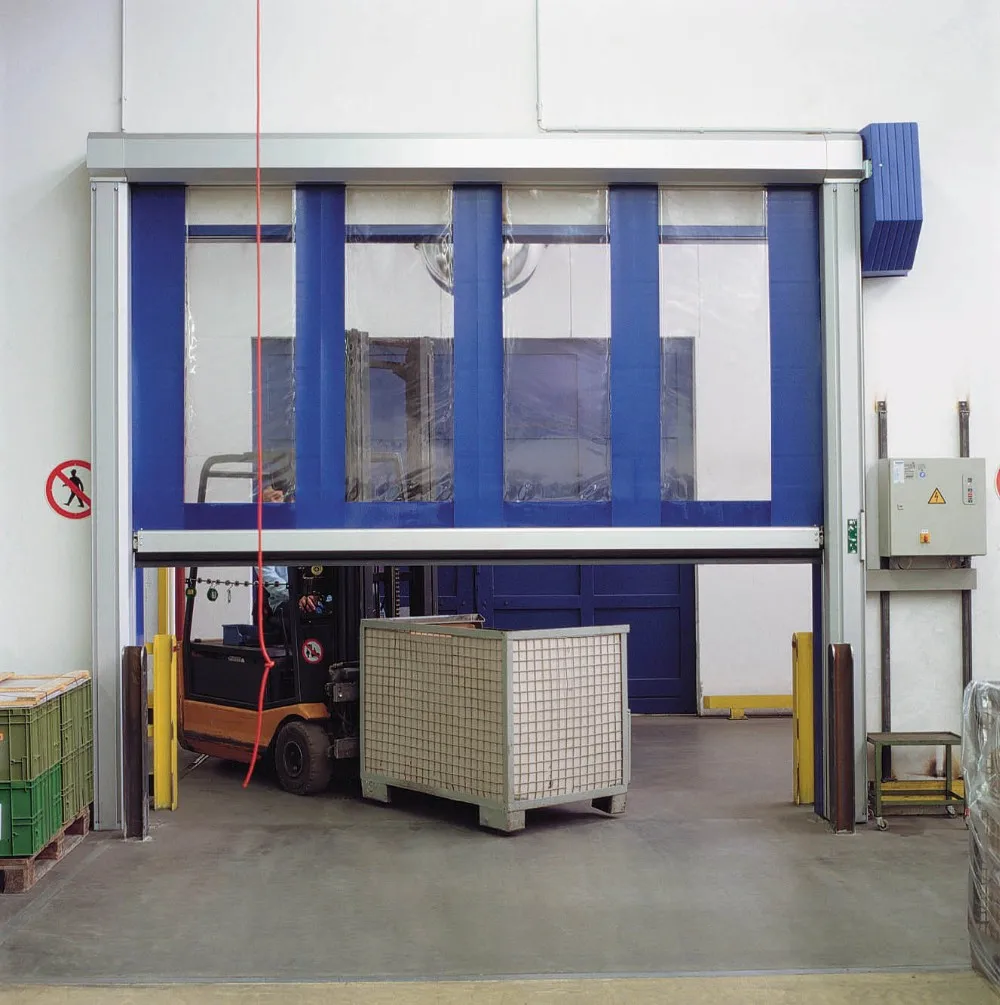 Modern Design PVC Automatic Roller Shutter Fast Door Industrial High Speed Roll Door Aluminum Factory Price Security Feature