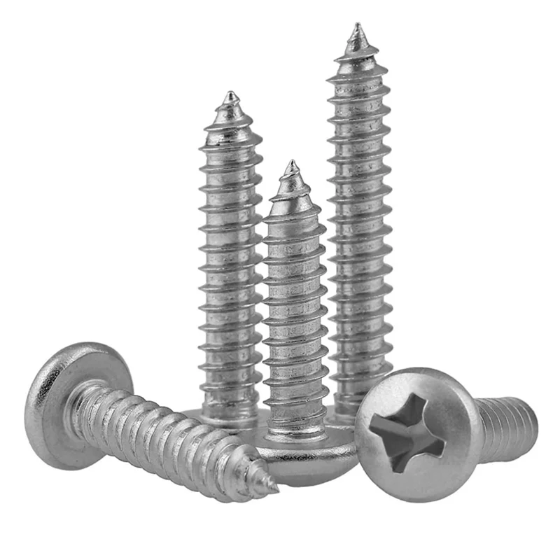 High quality SS304 SS316 Stainless steel din7981 pan head self tapping screw