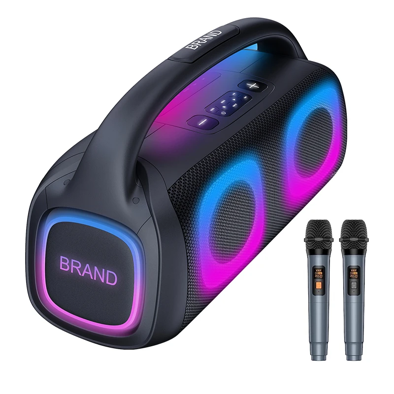 Popular Outdoor Activities Party Speakers Portable Bluetooth RGB Lighting Loud Sound Showed in HK Global Source Fair Canton Fair