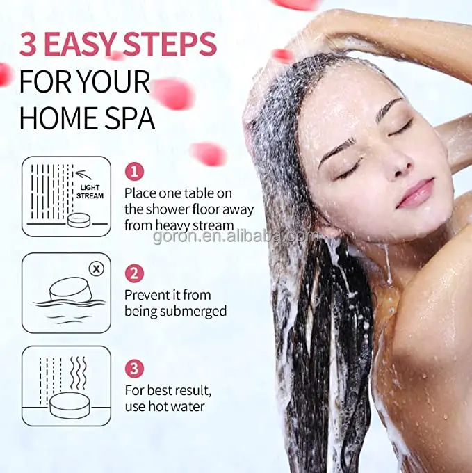 2022 hot selling private label handmade natural vegan organic factory OEM shower steamers bath bomb