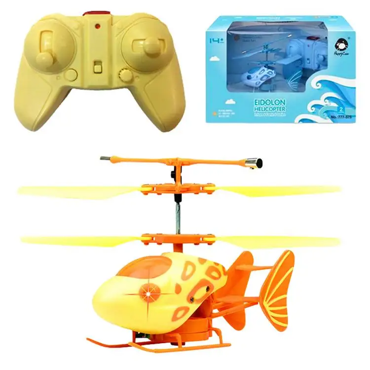 
2,4G RC вертолет с гироскопом Свет детский самолет модель игрушки двусторонний пульт дистанционного управления летающая рыба с гироскопом свет 