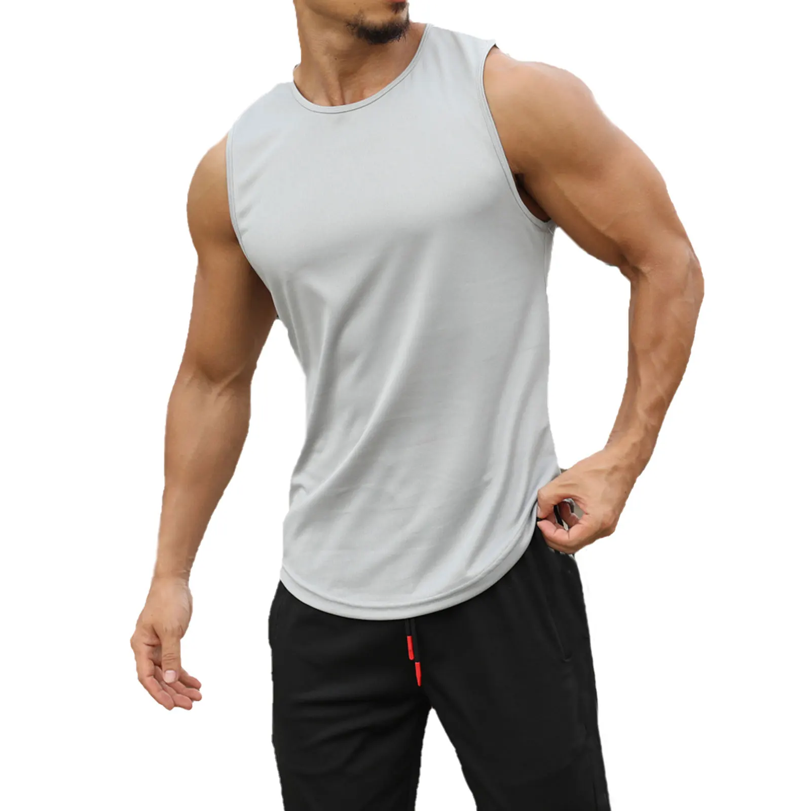 Clothing Fitness T Shirt Men Fashion Extend Long Tshirt Summer Gym Cotton Bodybuilding Slim Fit Tops Short Sleeve T-Shirt