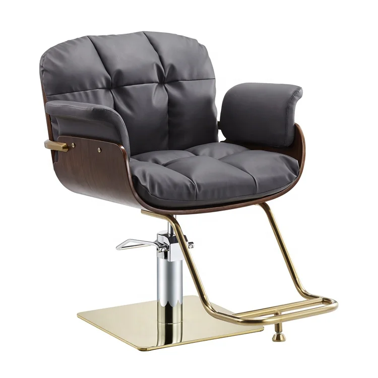 Вращающаяся розовая мебель для салона красоты, кресло для парикмахера, вращение на 360 градусов, оптовая продажа