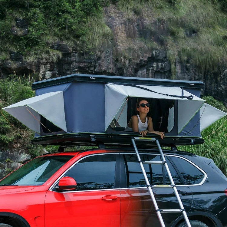 GOOD TOP Super Lightweight Car Roof Top Tent 4x4 Offroad Waterproof Camp Accept Customized Hard Shell Rooftop Tents 4 Person