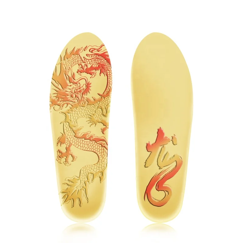 . Full Length Orthotic Shoe Insoles Inserts Flat Feet Cushion Odm Custom Printing Design  Cork Insoles For Shoes