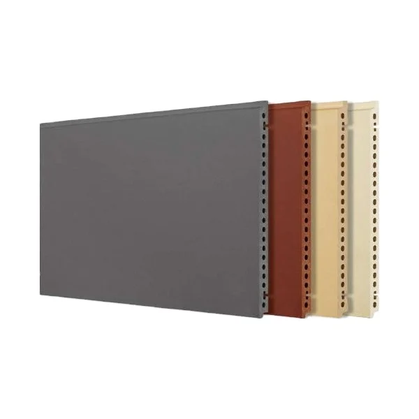 Extruded terracotta panel facade