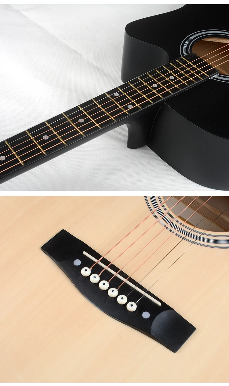 Factory Natural Wood Guitars Colorful Guitar Musical Instruments Custom Made Brand For Guitar Acoustic