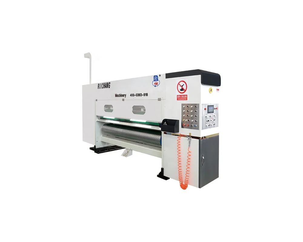 1228 high speed flexo roll to roll corrugated carton box printing slotting and die cutting machine