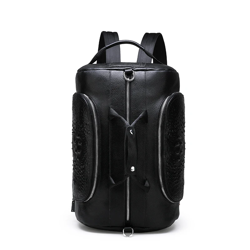 Custom logo hiking backpacks large capacity waterproof outdoor backpack bag travel leather backpack