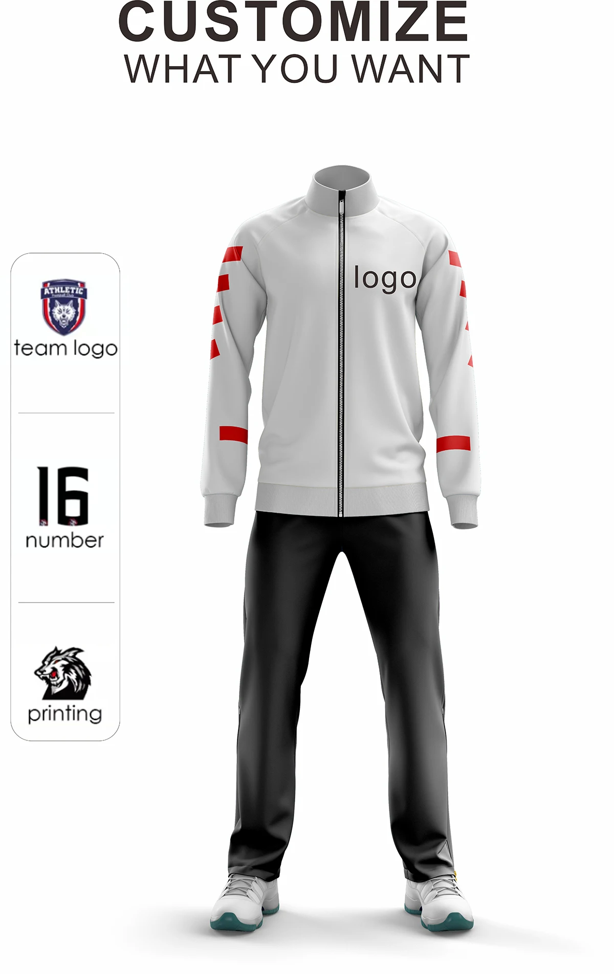 21-22 high quality New Design Man Football Jersey custom logo Team Sports Soccer Wear Jacket soccer tracksuit
