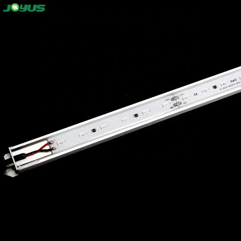 Светодиодные синие полосы для роста 450nm smd5630 60 светодиодов/м 20 Вт IP68 Водонепроницаемый DC24V 1140 мм синий цвет растительных растений