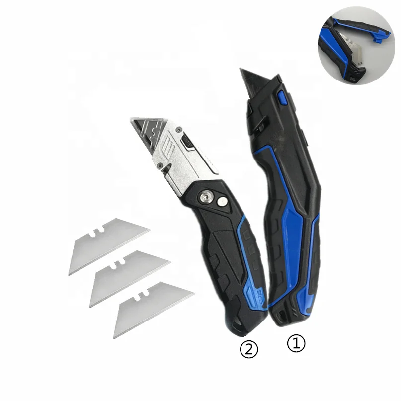 Aluminum alloy quick change retractable utility knife  safety cutter knife set