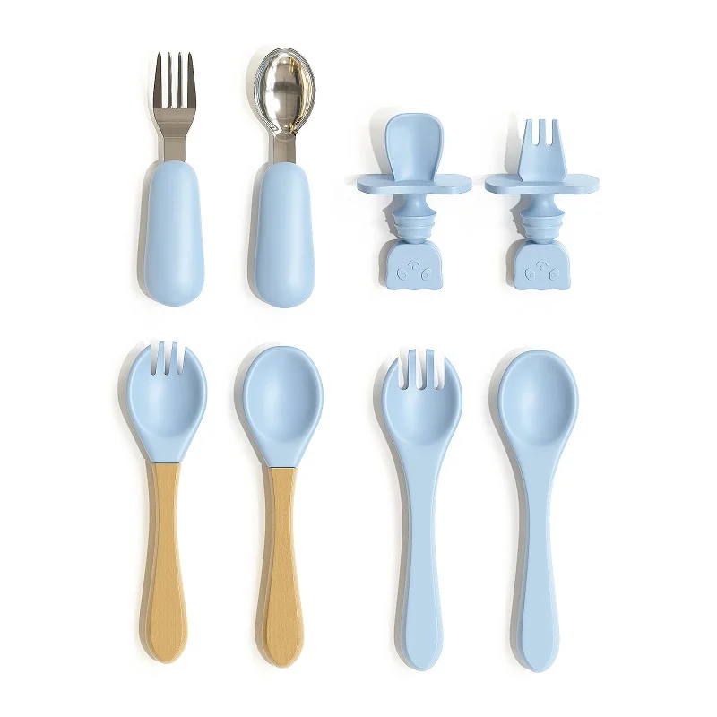 Food Grade Toddler Tableware Kids Dining Children Suction Bowl Plate Silicone weaning Baby Feeding Set