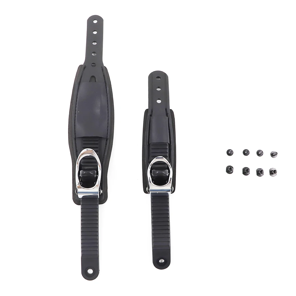 1Set High leather Quality Snowboard 2 Buckles With Straps For Ankle Snowboard Bindiing Strap In System Snowboard accessories (1600346931761)