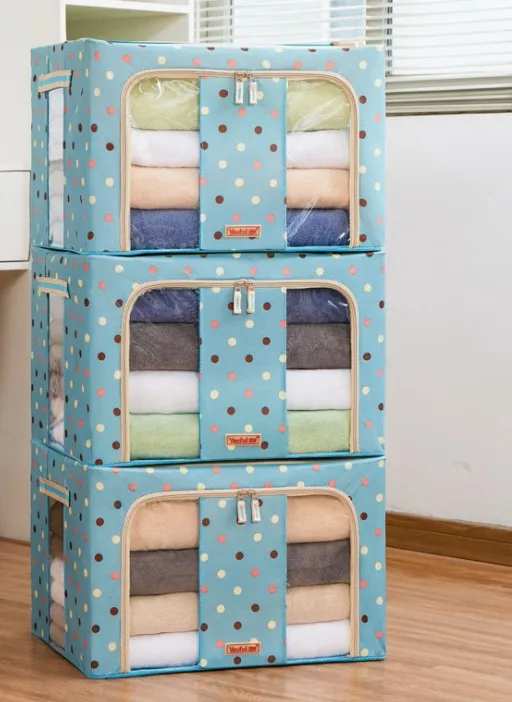 66 л складные контейнеры для хранения, сумка для хранения, органайзер для одежды, складные штабелируемые коробки