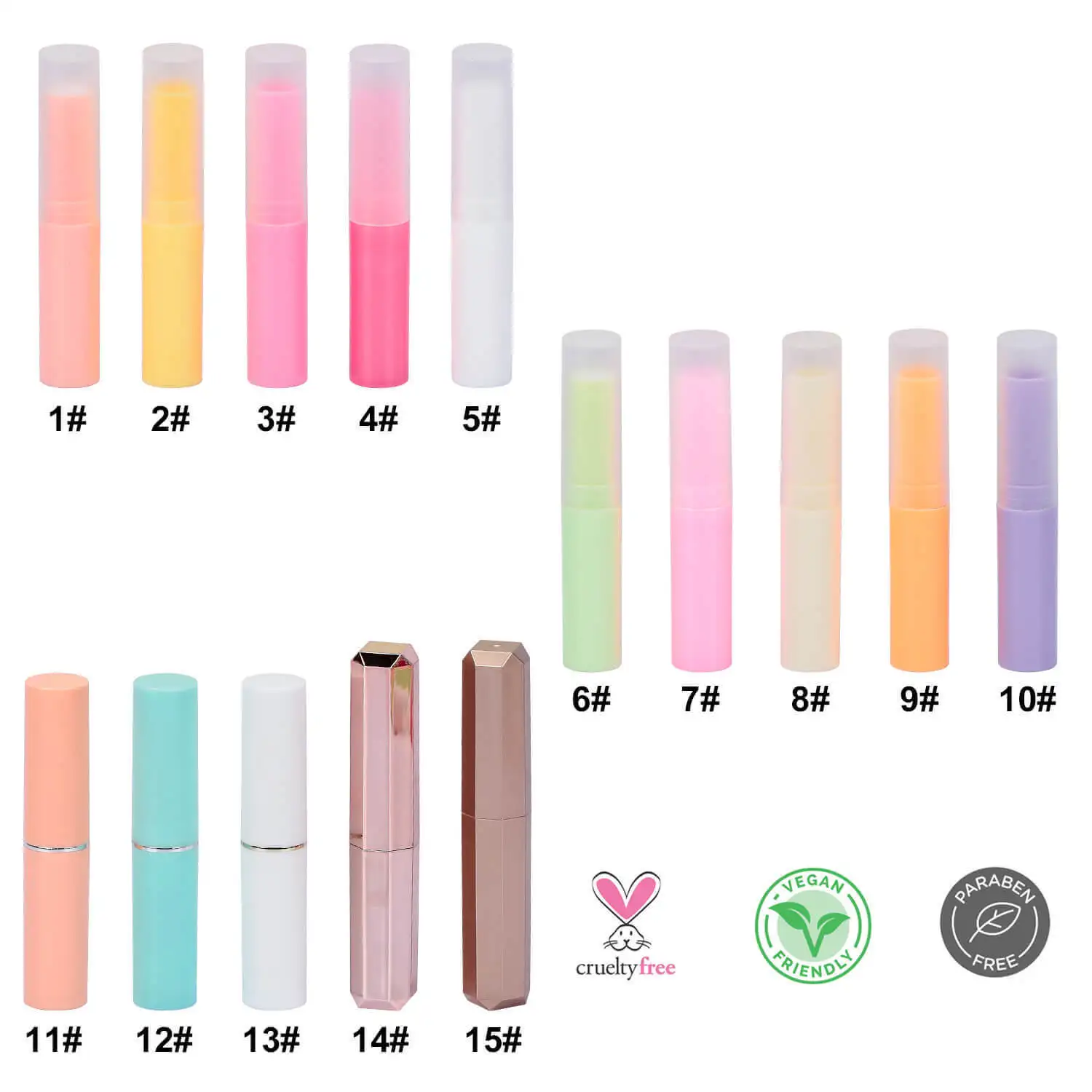 Private Label Wholesale Custom Logo Waterproof OEM Moisturizing Chapstick Lip Repair Mini Lip Balm