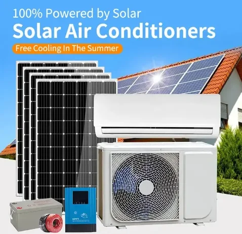Manufacturer Inverter Split Wall Mounted Solar Panel Air Conditioner 48V DC Off Grid Solar Air Conditioner