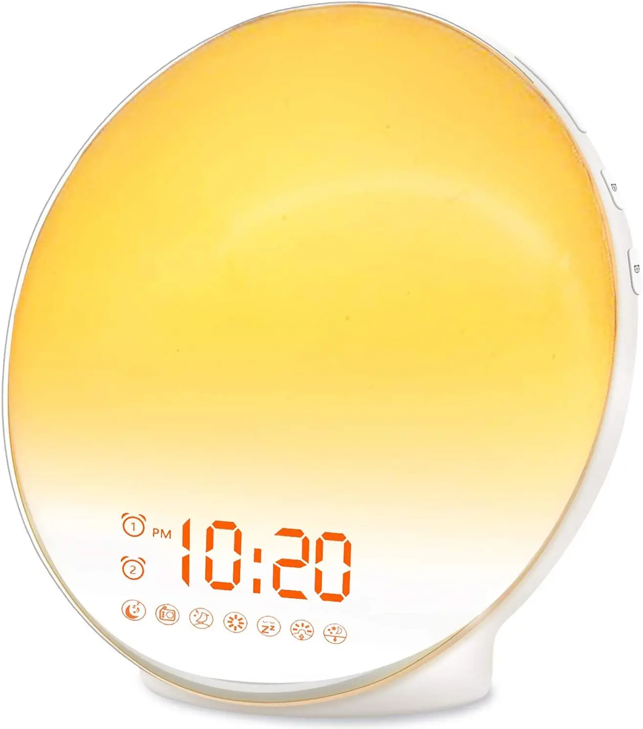 Wake Up Light Sunrise Alarm Clock for Kids Heavy Sleepers Bedroom with Sunrise Simulation Sleep Aid Dual Alarms FM Radio