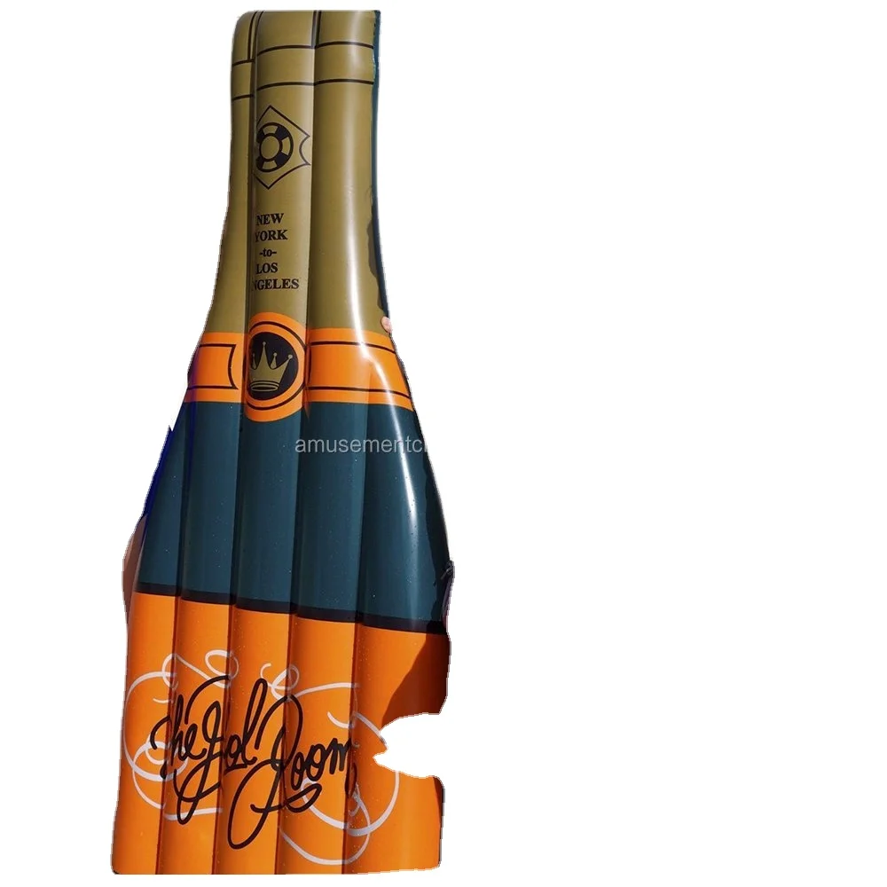 Inflatable Champagne Bottle Pool Float Water Fun Large Outdoor Swimming Pool mattress Inflatable Float Toy