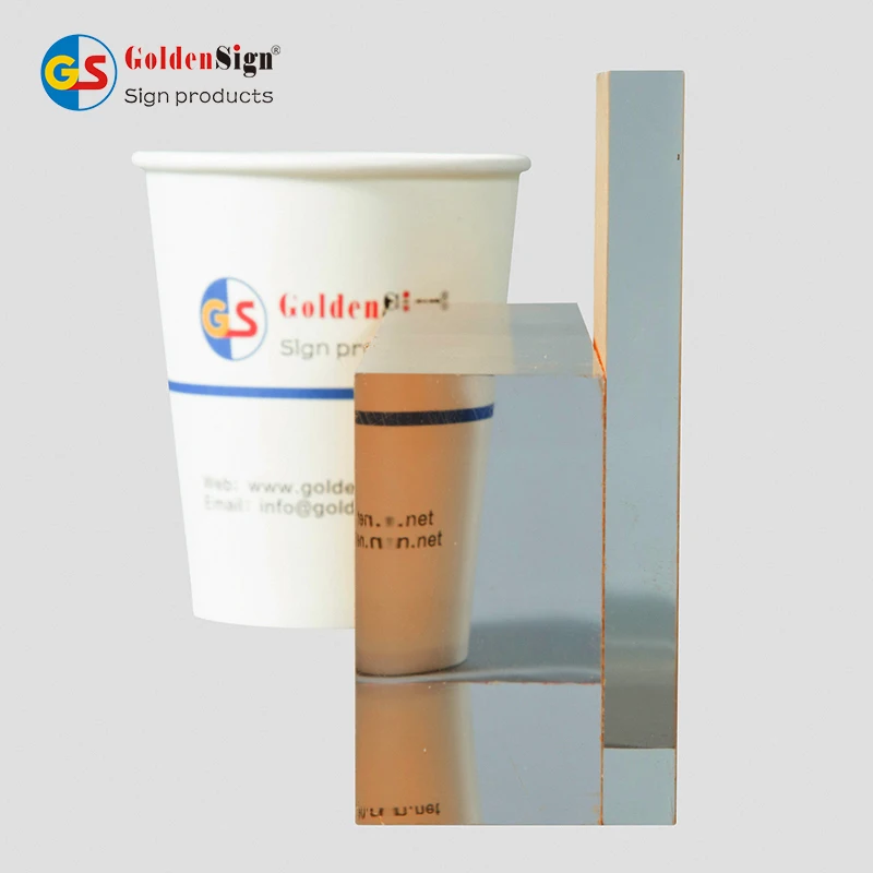 High reflective Gold Silver Acrylic Mirror sheet two sides mirror acrylic