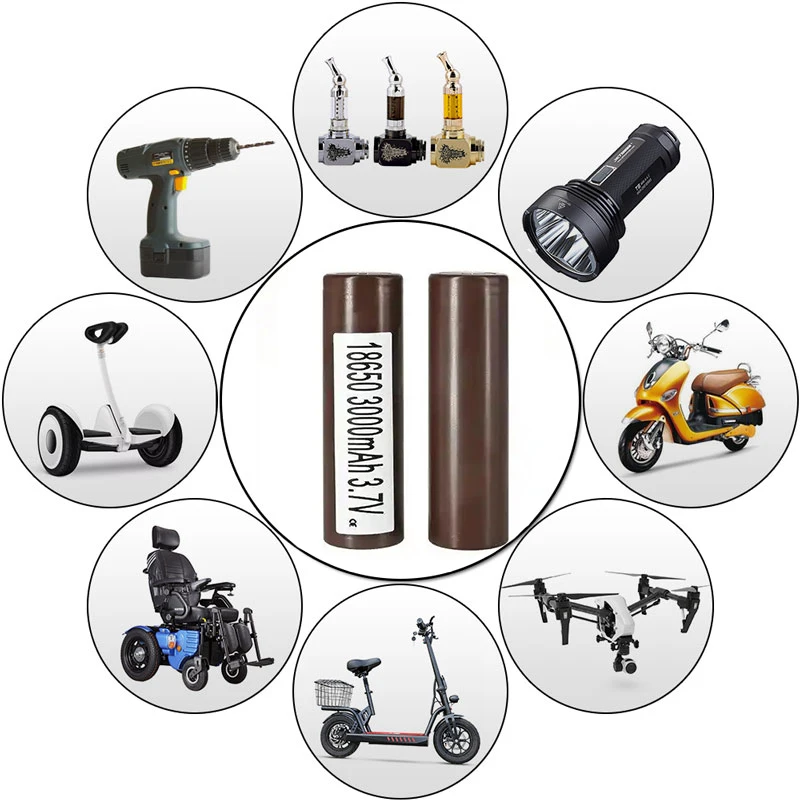 Battery 18650 3000mAh HG2 3.7V Li-Ion Rechargeable Batteries 18650 Cell Battery HG2 for Home Appliances