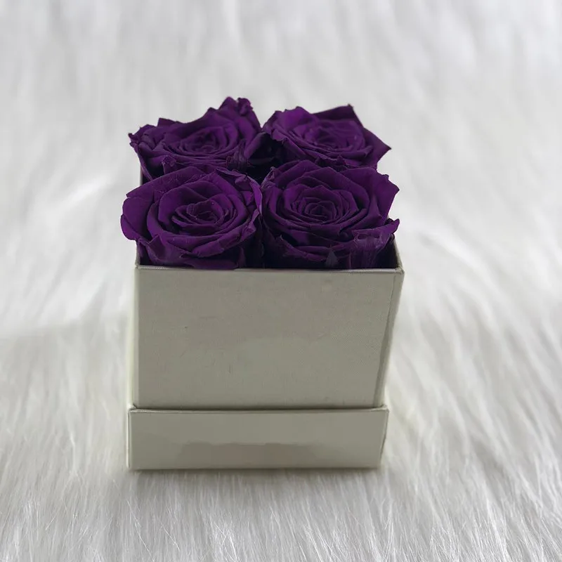 Wholesale Birthday gift forever rose flower eternal preserved rose in gift flower box