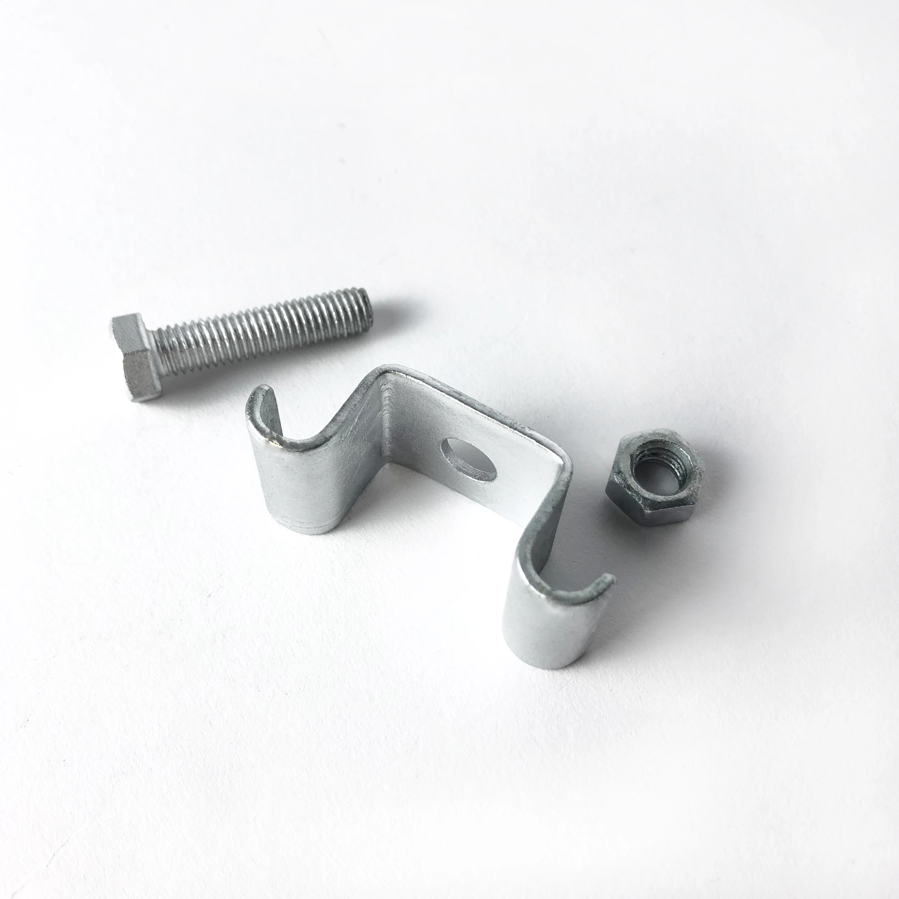 Low carbon adjustable steel clamp galvanized steel guy clamp building materials for sale