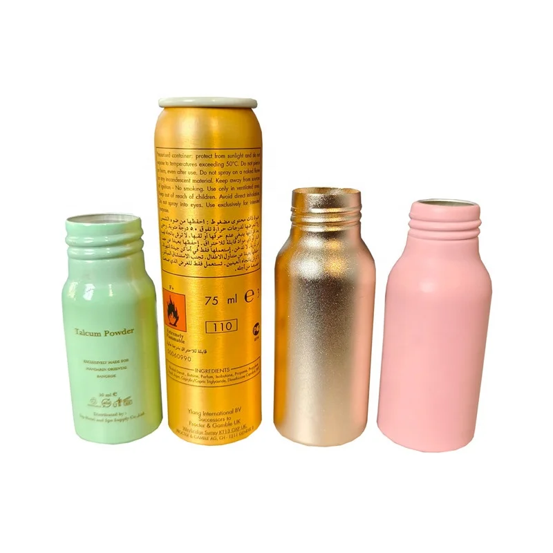 Customize Make-up Fixer Spray Aluminum Bottles Atomizer 30ml 50ml 80ml 100ml Shampoo Lotion Metal Bottle Sprayer Pump