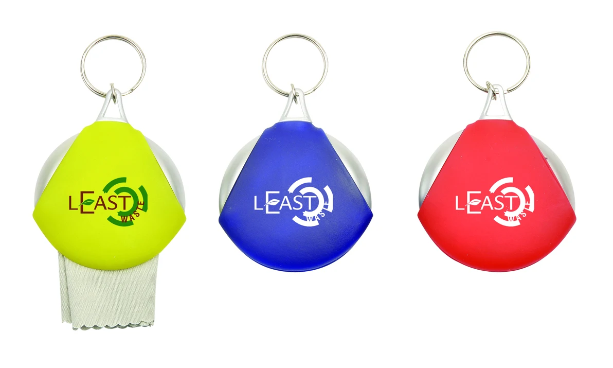 microfiber glass cleaning cloth, magic window cleaner LOGO printing with keychain  YC386