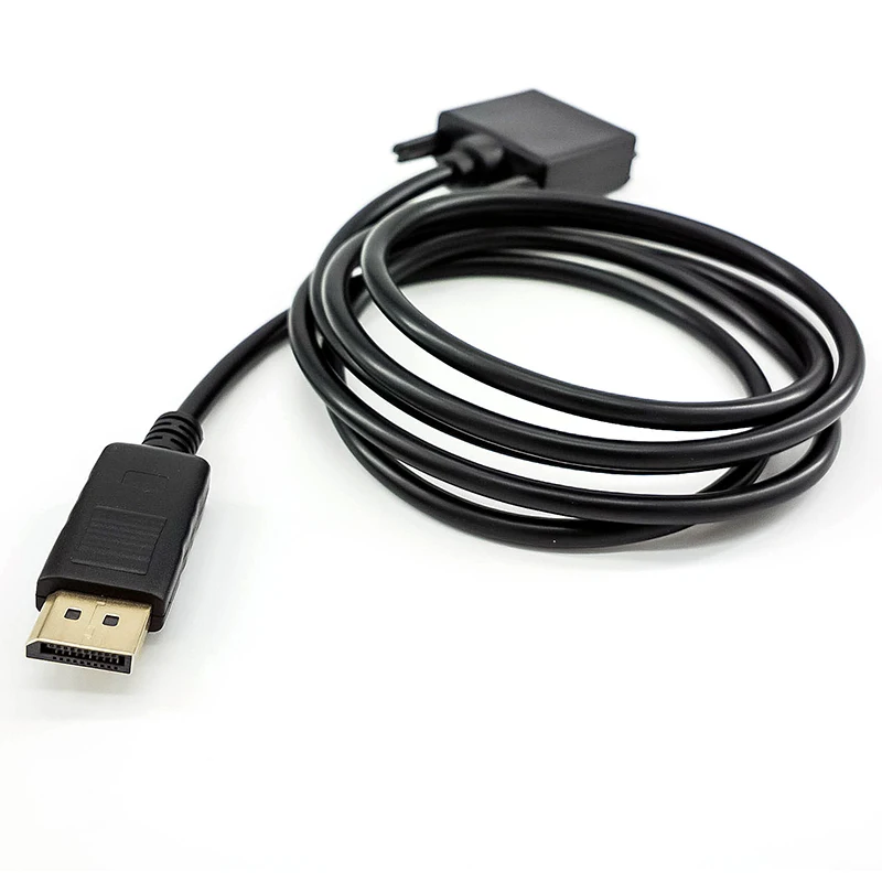 Hot Product Factory wholesale 1.8m customized DP to DVI cable od 7.3 DP to VGA HDTV HD adapter cable