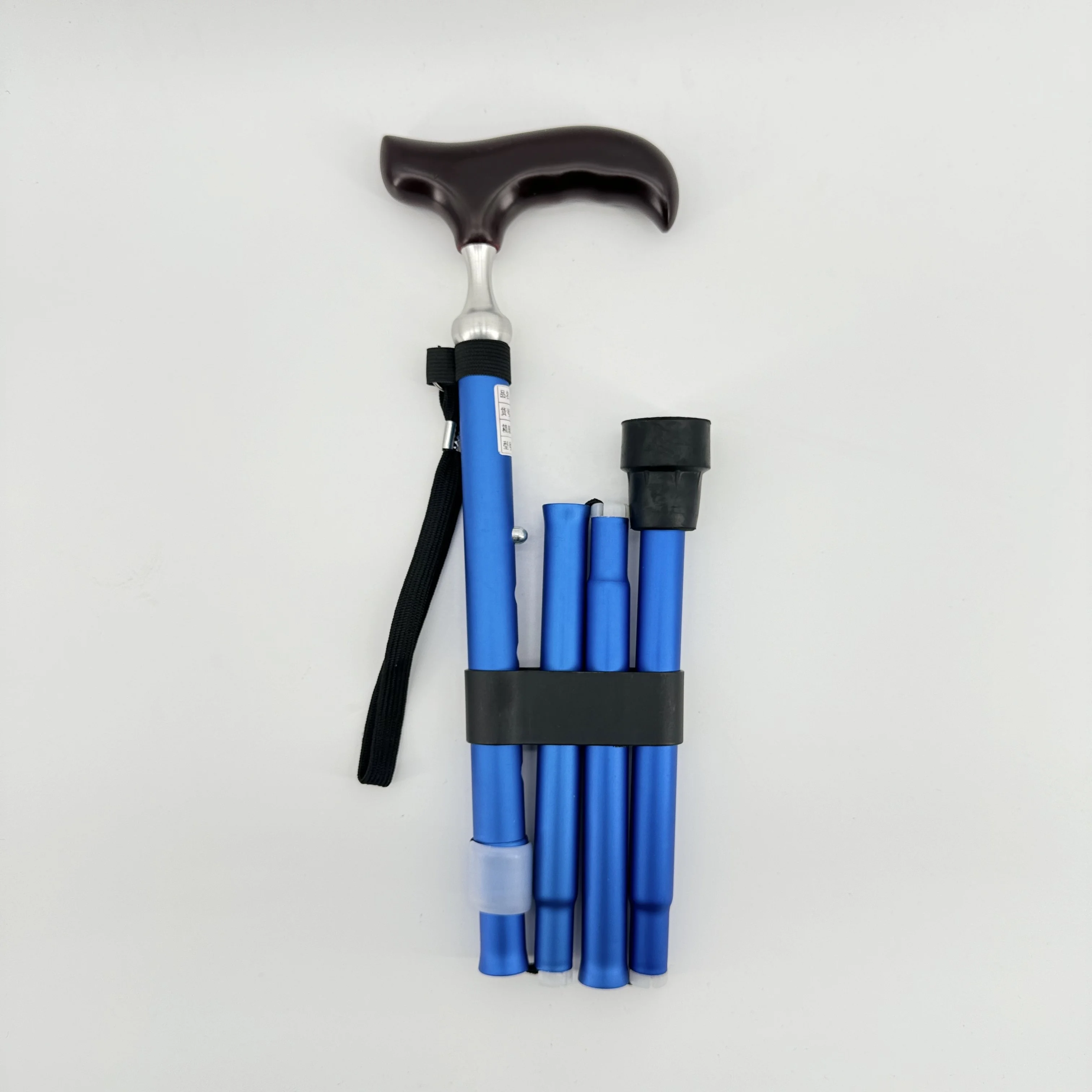 Wooden unique luxury handle alloy cane folding and telescopic cane for elderly assistance portable walking stick