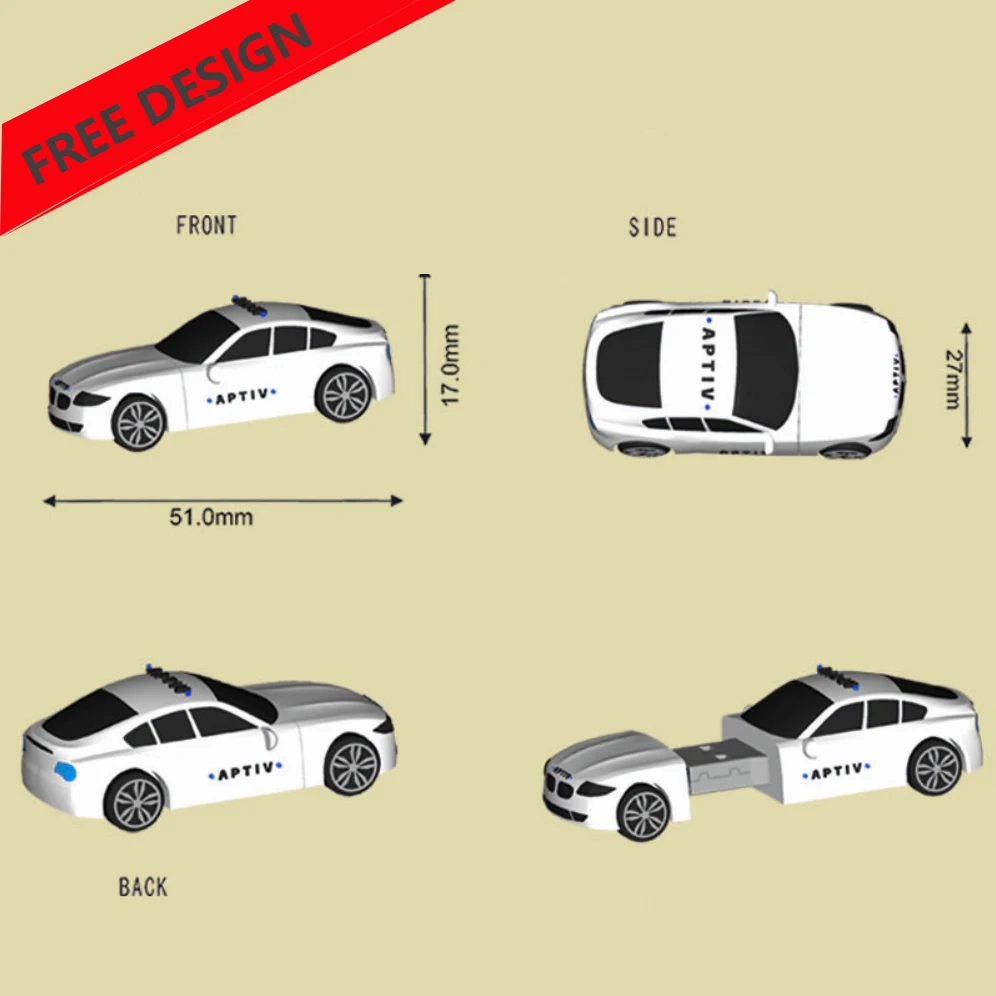 Флэш-накопитель Usb 2D/3D из мягкой ПВХ