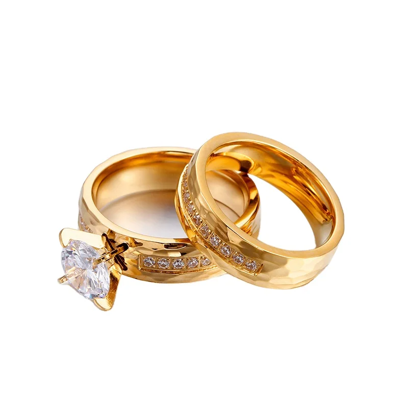 
2021 high quality couple 14k 585 white gold ring in competitive price custom wholesale silver rings women 