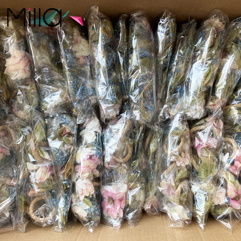 2023 New Design Floral Artificial Fairy Flower Napkin Rings