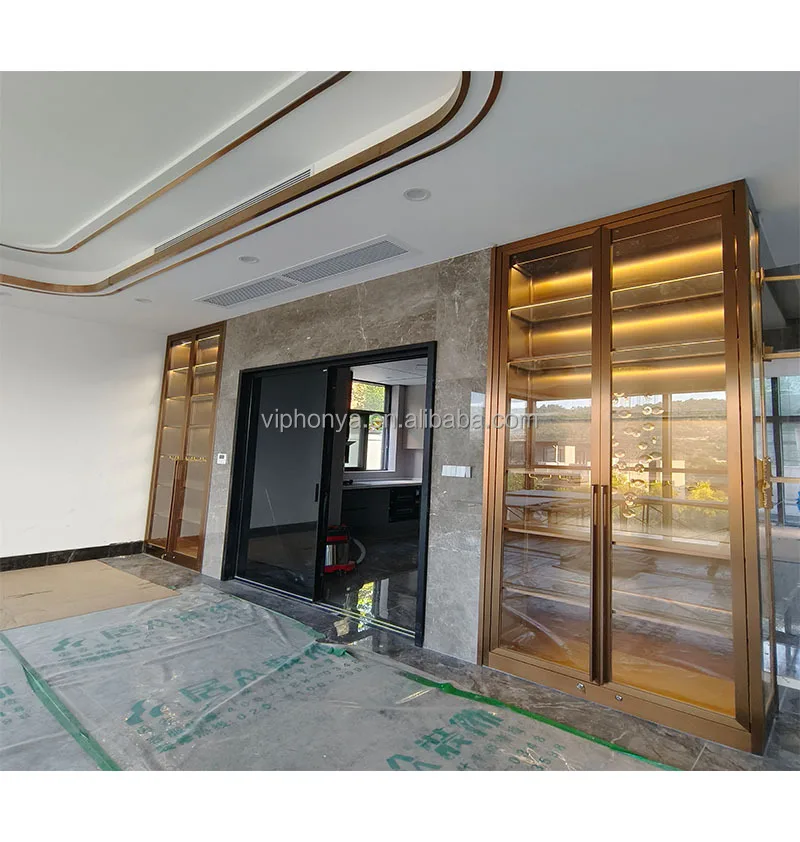 46 Bottles Wood Frame Home Thermostatic Wine Cabinet Cooler Thermoelectric Wine Cellar Refrigerator Wine Cabinet Refrigerator