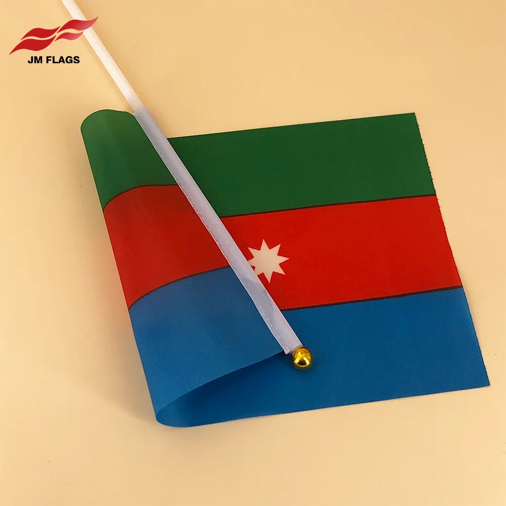 High Quality Factory World Flags 14*21cm Azerbaijan Flag Activities Polyester Flag