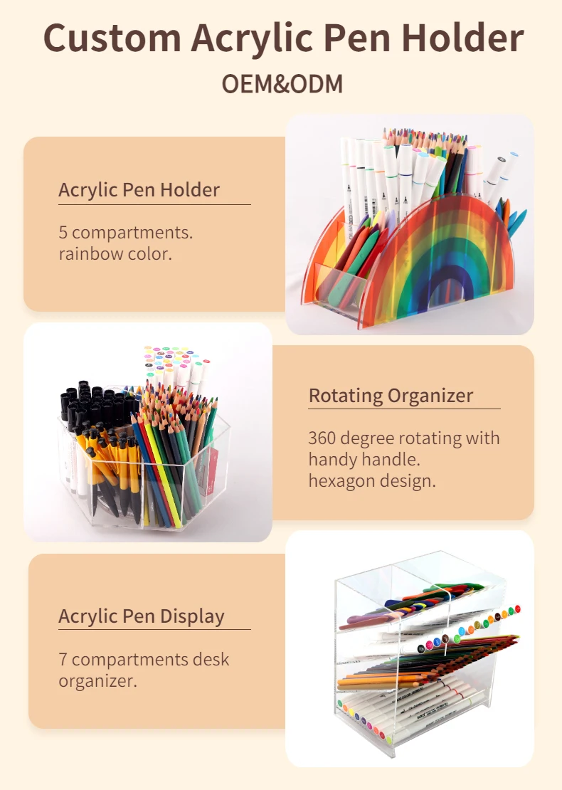 acrylic pen holder