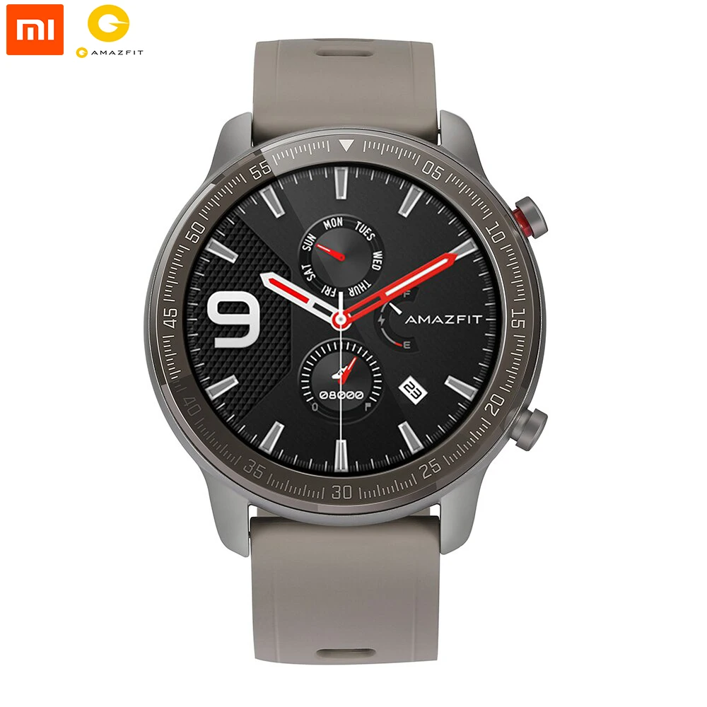 
Global Version Amazfit GTR 47mm Smart Watch Titanium 5ATM Waterproof Smartwatch 24Days Battery 